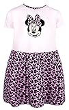 Disney Minni - Abito a Tema Minnie - 100% Cotone - Abiti Estivi per Bambine - Abito Rosa Minni - Vestiti Minnie Mouse - Costume Bambini - Leopardato Rosa - età 3-4 Anni