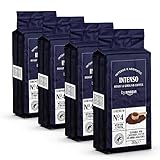 by Amazon Caffè Intenso macinato, Tostatura media, 1 kg (4 confezioni da 250 g) - Certificato Rainforest Alliance