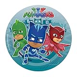 Dekora - Ostie per Torte di Compleanno per Bambini - Cialda per Torta di PJ Masks da 20 cm - Decorazioni Commestibili per Torte - Senza Glutine e Senza Lattosio - Adatto ai Vegetariani