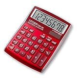 Citizen calculator CDC80 8 Digits Red Desktop Battery Dual Power Office