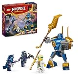 LEGO NINJAGO Pack Mech da Battaglia di Jay, Giochi per Bambini e Bambine da 6 Anni in su, Action Figure Giocattolo da Costruire con 4 Minifigure tra cui Master Lloyd e Armi Accessorie 71805