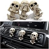 Halloween Decorazioni Profumatore per Auto Profumo Auto Uomo Donna 3pcs Halloween Teschio Profumi Diffusore Nuova, Deodorante Auto Decorazioni Accessori Interno Gadget Regali Natale