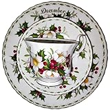 AngiesStrickZauber Venduto: Royal Albert/Original/Flower of the Month/DICEMBRE / 1 tazza - 1 piattino - 1 piatto da torta/originale/Bone Cina/Inghilterra