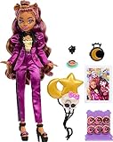 Monster High Clawdeen - Bambola lupo in Monster Ball Party Fashion con accessori a tema come palloncini