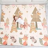 SUPERBE BEBE Tappeto Per Bambini e Neonati Reversibile e Non Tossico, Pieghevole e Impermeabile in Schiuma Per Bimbi. Per la Camera del Bambino o della Bambina. 150x180x1cm Regalo Bambino