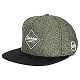 Blackskies® Rhea Cappello Snapback | Donne Uomini Premium Cappello da Baseball cap Skater Lana - Verde Nero