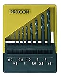 Proxxon 28 874 Set di 10 punte HSS elicoidali