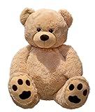 Lifestyle & More Orsetto gigante XXL 100 cm grande orso di peluche giocattolo morbido e vellutato - da amare