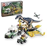 LEGO Jurassic World Missione Dinosauro: Camion di Trasporto dell’Allosauro, Giocattolo d Avventura con Veicolo e Minifigure, Giochi per Bambini e Bambine da 8 Anni, Regalo di Compleanno 76966