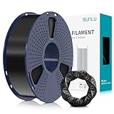 SUNLU Filamento PLA+ 1.75 mm per Stampante 3D e Penne 3D, Filamento PLA Plus 1KG,Neatly Wound, Precisione di Tolleranza del Filamento +/- 0.02 mm (Nero)