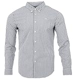 Abercrombie & Fitch Camicia a quadri da uomo, grigio., M