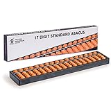 Yellow Mountain Imports, Abaco Numerico Standard 27centimetros - Calcolatrice Soroban Professionale a 17 Colonne (Strumento Apprendimento e Pedagogico)