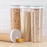 AOI 1 scatola portaoggetti per spaghetti, pasta, contenitori, cereali, snack, contenitori di stoccaggio, contenitori per cereali 4,1 x 11,3 pollici colore casuale