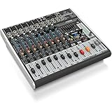 Behringer XENYX X1222USB Mixer Premium a 16 ingressi 2/2 bus con preamplificatori microfonici e compressori XENYX, equalizzatore britannico, processore multi-effetto a 24 bit e interfaccia USB/audio