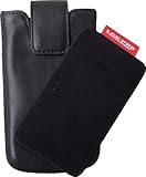 digiETUI - Custodia in Pelle per Samsung Galaxy S2/S Plus/S Advance/S Duos/S I9000/S Plus I9001/Nexus i9250/S, Colore: Nero