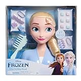Just Play Disney Frozen 2 Elsa la regina delle nevi, deluxe, 20 cm, con 14 accessori per lo styling, dai 3 anni in su