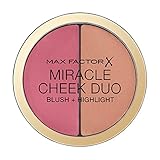 Max Factor Miracle Cheek Duo Blushes, 30 Rosa Polvere & Rame, 0,153 grammi