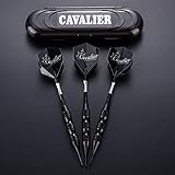 Hopewey Freccette Darts Soft 3 Pezzi 20 g Set Freccette per Freccette Tournament Soft, Freccette in Metallo Nero con Freccette (Freccette morbide) con voli (Black)