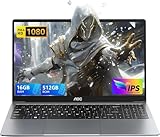 AOC PC Portatile 16GB DDR4 RAM 512GB SSD, N97 è superiore al N95,15.6 Pollici FHD Schermo,Gaming Notebook, Laptop (fino a 3,6 GHz) 5G WiFi/BT5.1, USB3.0, HDMI 2.0 Computer Portatile (Grigio)