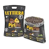 Piripù - Lettiera in Pellet per Gatti - Sabbia Naturale, Biodegradabile, Assorbente, Vegetale e Certificata - Sacco Plastica 5 Litri.