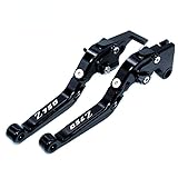 Per CNC Alluminio Z750 Z 750 2007-2012 2008 2009 2010 2011 Moto ricambio accessorio Freno Leva Frizione Regolabile Extendable Maniglia Accessori (Nero)