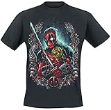 Deadpool Lollipop Uomo T-Shirt Nero M 100% Cotone Regular