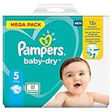 Pampers 81715587 - Pannolini Baby-Dry Pants, colore: Bianco, 2 confezioni da 76 pannolini, Taglia 5