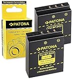 PATONA 2x Batteria BP-DC8 Ricambio per Leica BPDC8, BP DC8 Batterie 1300mAh Compatibile con Leica X1, Leica X2