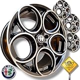 IGP GTA nd Kit 4 Cerchi in Lega da 7,5 x 17" Compatibili con Alfa Romeo Giulia Giulietta + Stelvio Tonale Suv + Brera Spider 159 Q4 + Turbo + TD