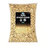 Sfagno cileno di Qualità Superiore Senza Residui - Fibra di Sfagno per piante Idrata e Protegge ideale per Orchidee Bonsai e Carnivore, Sfagno per orchidee professionale - 50gr