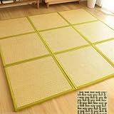 MIAOXIAO Tappetino Tatami Tradizionale Giapponese Pieghevole in Rattan Tappetino Tatami Tradizionale Antiscivolo, Pieghevole Materasso Futon Dormitorio Portatile,3,60x60cm/23x23inch