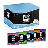 POP CAFFE  - 150 CIALDE kit Degustazione Miscele Deciso,Intenso,Cremoso,Arabico