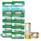 23A 12V Batterie Alcaline A23S MN21/23 L1028 A23 12V Batteria per Telecomando Garage, 10 pezzi