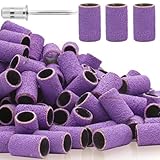 100Pcs Cilindri Abrasivi Fresa Unghie, Banda di levigatura per Fresa per Unghie con Punta 2.35MM per Unghie Acriliche, Gel, Set Cilindri Abrasivi Professionali per Manicure e Pedicure 150 Grana