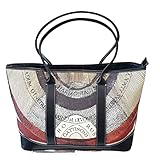 Gattinoni Borsa donna a spalla Planetarium Colore Classico Nero Borsa Grande pelle Shopping Bag L