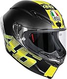 AGV Casco Moto Corsa R E2205 Top PLK, V46 Matt Black, MS