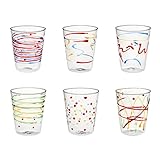 GALBIATI MILANO Carnival 6 Tumbler Acqua Assortiti