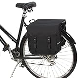 BikyBag Classic - Borse Laterali Doppie per Bicicletta (Nero)