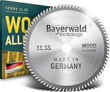 Bayerwald - Lama per sega circolare HM, Ø 250 x 2,8 x 30 cm, Z=60 WZ, serie 11,55, denti alternati per sezioni longitudinali e trasversali in legno/legno