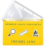 20 Pezzi Lente Fresnel Carta di Credito Lente di Ingrandimento Tasca di Plastica Righello di Partenza del Fuoco Solare di Emergenza Bushcraft Sopravvivenza Compatto Tempo Libero All Aperto in Classe