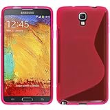 VComp-Shop® S-Line - Cover in silicone TPU per Samsung Galaxy Note 3 Neo SM-N7505, colore: Rosa