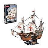 Puzzle 3d - Modellismo Navale Santa Maria | Modellini Da Costruire | Costruzioni Per Bambini | Puzzle Adulti É Puzzle Bambini | Nave Giocattolo | 130 Pezzi