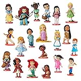 Disney Store Disney Princess Mega Figurine Playset, Disney Animators Collection, 20 pezzi, personaggi basati sulla base, include Aurora, Moana e altro ancora, adatto per bambini dai 3 anni in su