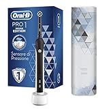 Oral-B Pro 1-750 Spazzolino Elettrico, con Timer Integrato, Sensore di Pressione, 1 Testina, Batteria Litio, Custodia da Viaggio, Idea Regalo, Design Special Edition, Nero