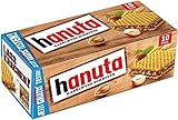 FERRERO HANUTA HASELNUSS-SCHNITTE (NOCCIOLA) LIMITED EDITION 220 gr - Wafer ripieni al Cioccolato e Nocciole Sbriciolate - Scatola da 10 pezzi