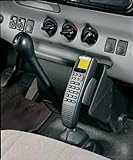 KUDA Telefonconsole (LHD) per Ford Transit da 10/94 fino a 9/00 in vera pelle NERO