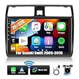 2G+32G Android 13 Autordio per Suzuki Swift 2005-2010 con auto Carplay/Android, schermo da 10,1 pollici con navigatore doppio DIN con Bluetooth WiFi FM/RDS Radio EQ Mirror Link+telecamera posteriore