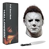 Xambop Halloween Michael Myers maschera horror cosplay accessori di scena. (Grigio)