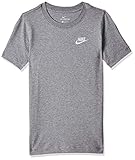 Nike Boy s Top K NSW Tee EMB Futura, Dk Grey Heather/White, AR5254-063, L