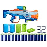 Nerf Elite Junior JR Rookie Pack, blaster facile da usare, 32 dardi Nerf Elite, 4 bersagli